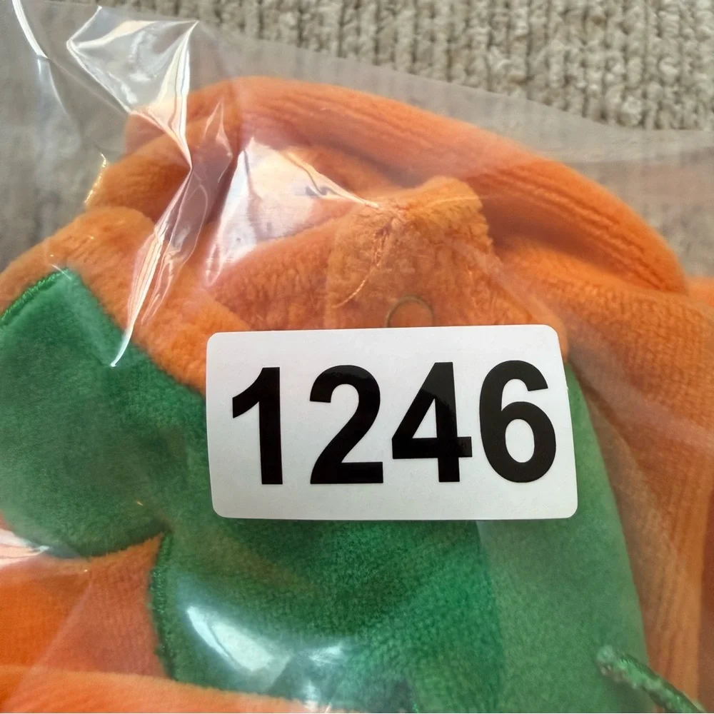 Little Me Pumpkin Halloween Footed‎ Sleeper + Hat 9M Cozy Jack-o-Lantern Costume